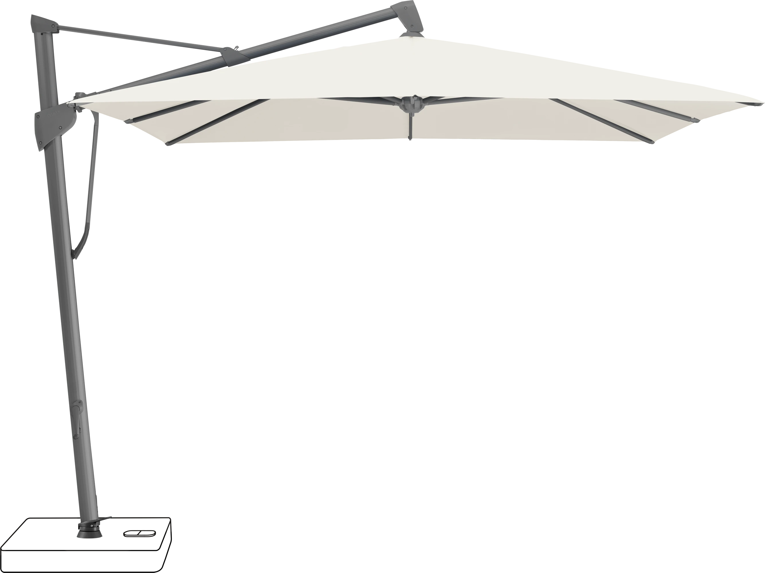 Glatz Sombrano Parasol 350 x 350 cm