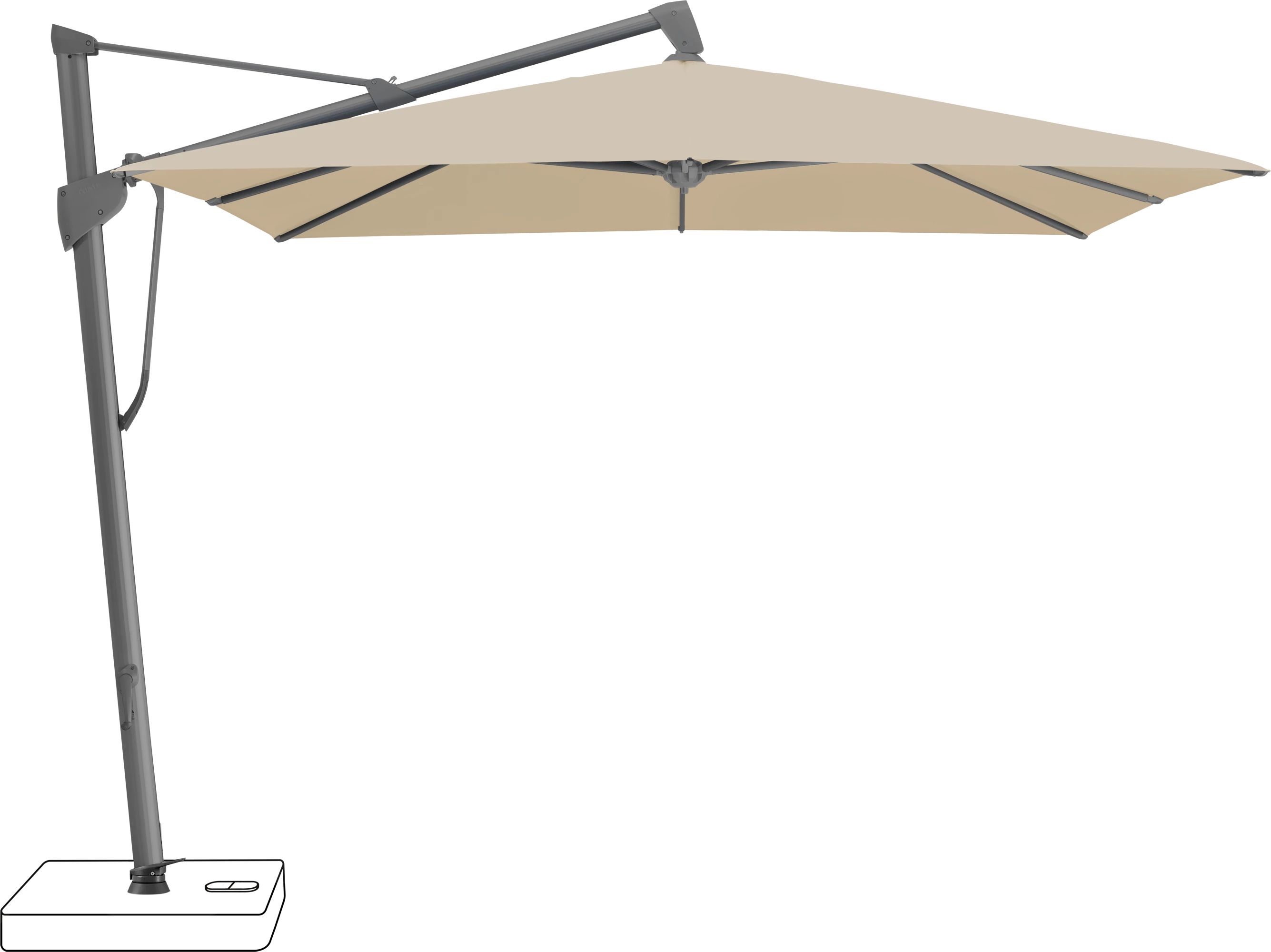 Glatz Sombrano Parasol 300 x 300 cm