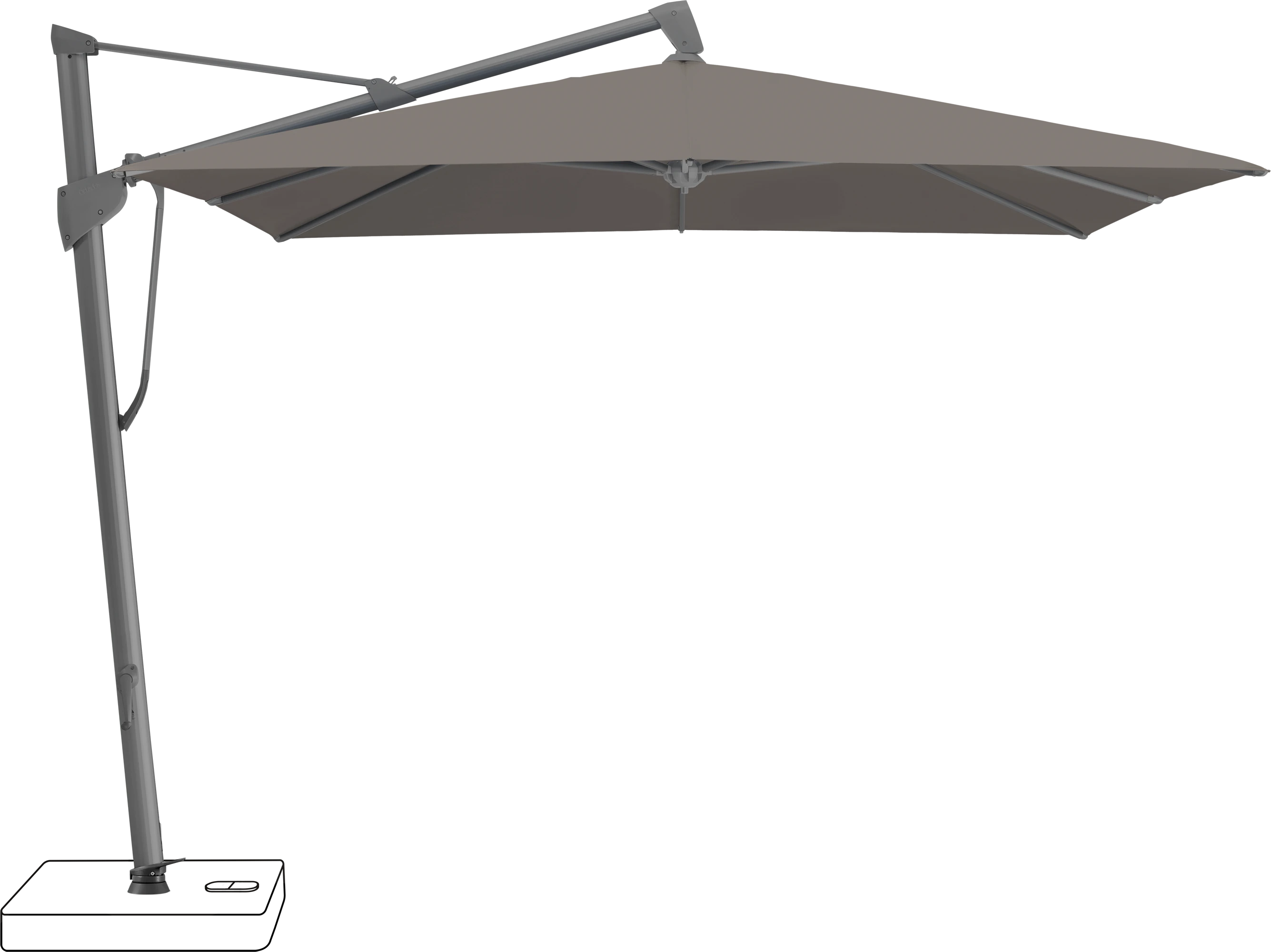 Glatz Sombrano Parasol 350 x 350 cm