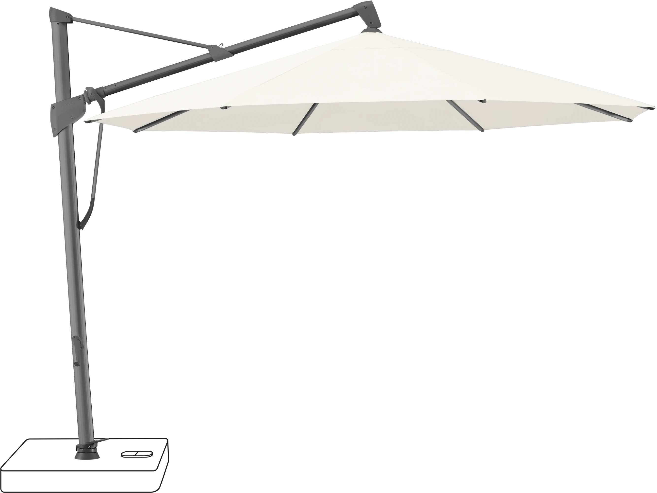 Glatz Sombrano Parasol Ø 400 cm