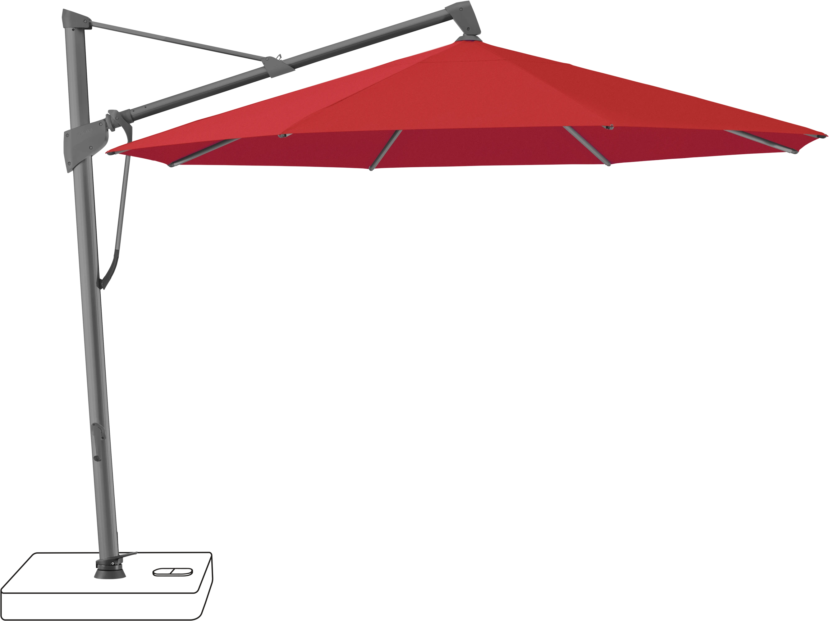 Glatz Sombrano Parasol Ø 350 cm