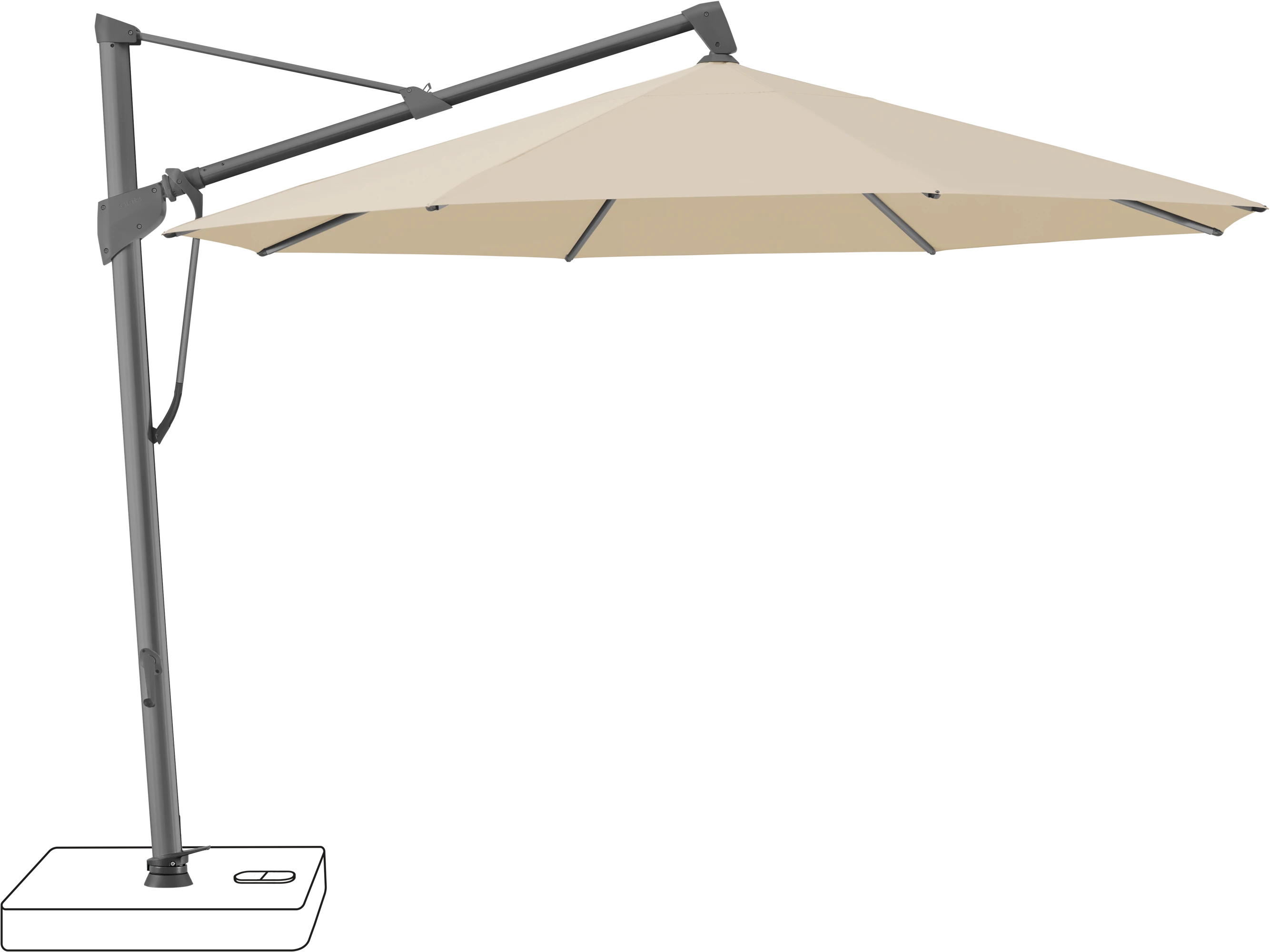 Glatz Sombrano Parasol Ø 350 cm