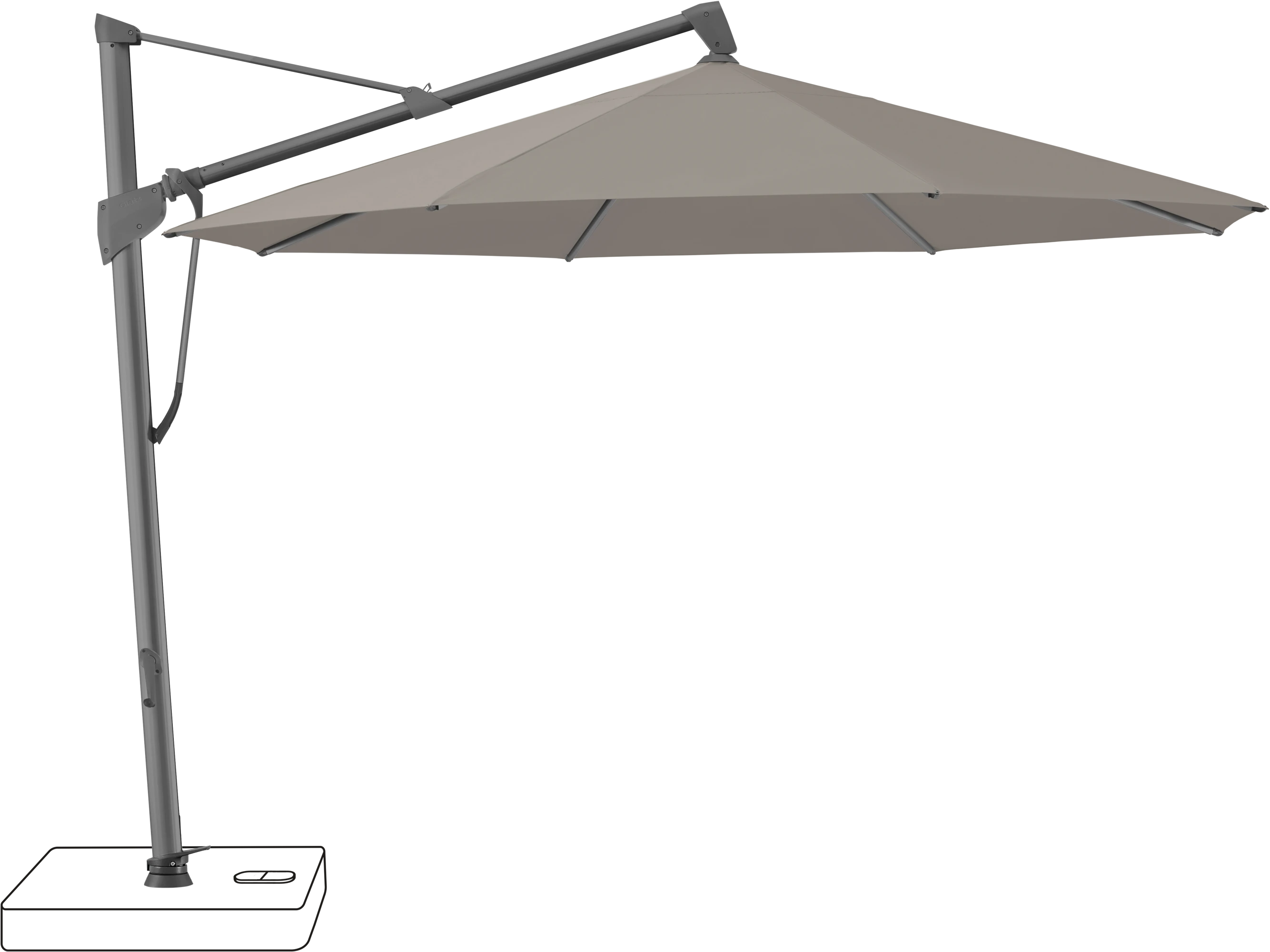 Glatz Sombrano Parasol Ø 350 cm