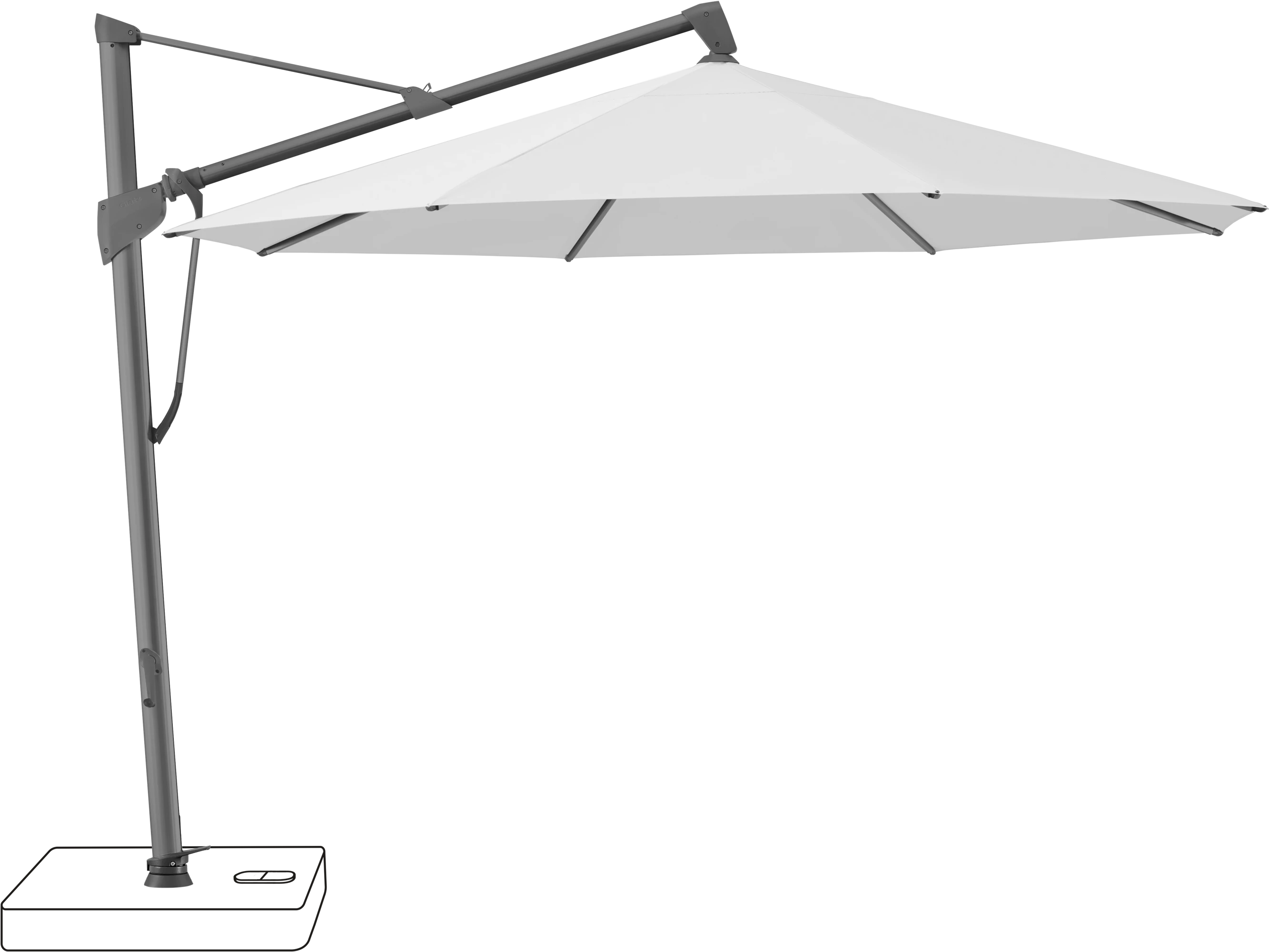 Glatz Sombrano Parasol Ø 350 cm