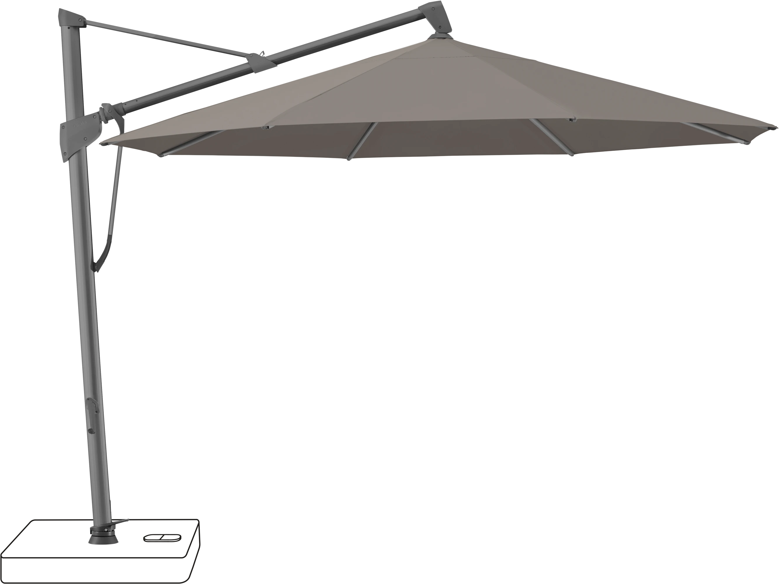 Glatz Sombrano Parasol Ø 350 cm