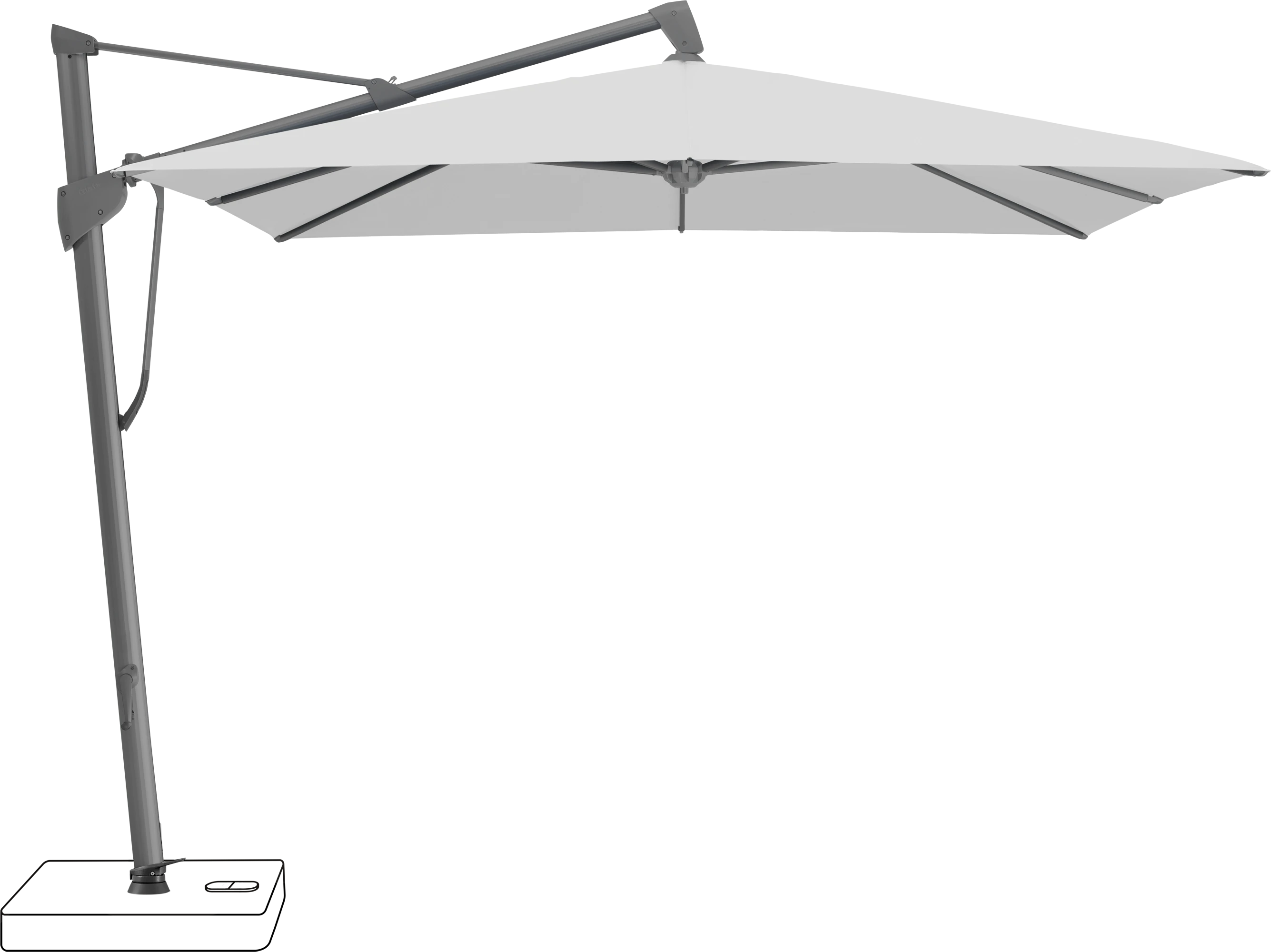 Glatz Sombrano Parasol 350 x 350 cm