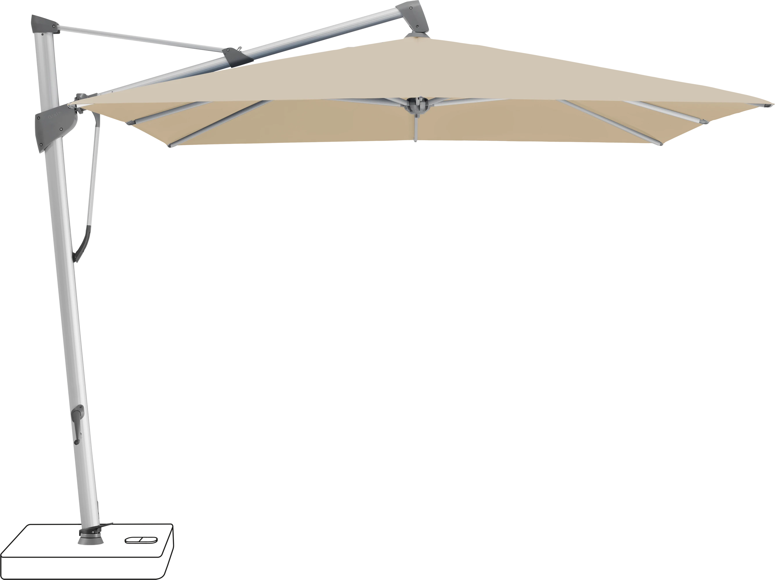 Glatz Sombrano Parasol 400 x 300 cm