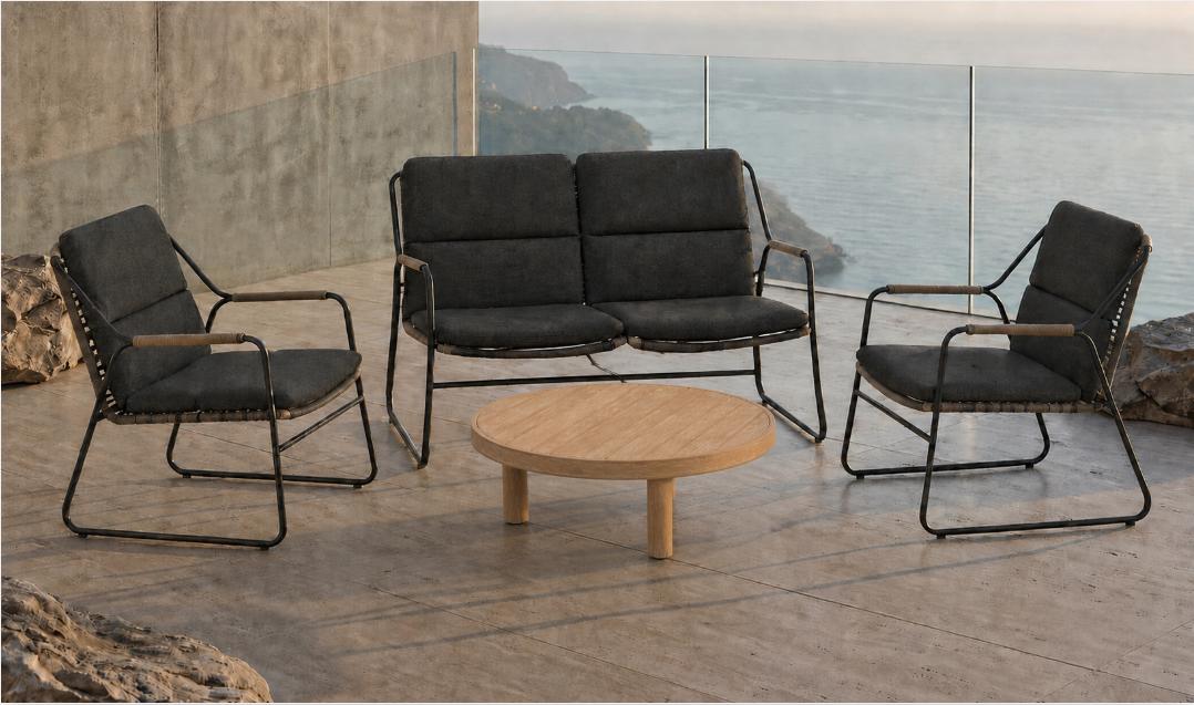 4 Seasons Outdoor Scandic 4 Seat Lounge Set with Sem Coffee Table