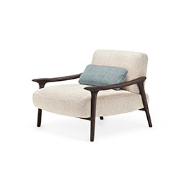 Cattelan Italia Giselle Wooden Lounge Armchair