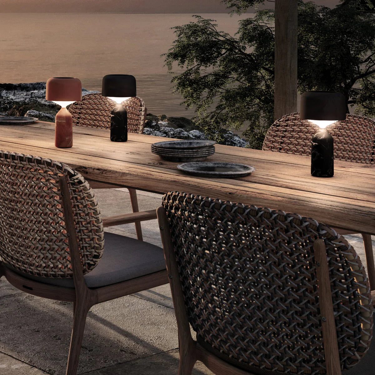 Gloster Ambient Pebble with 2x LED Light Units
