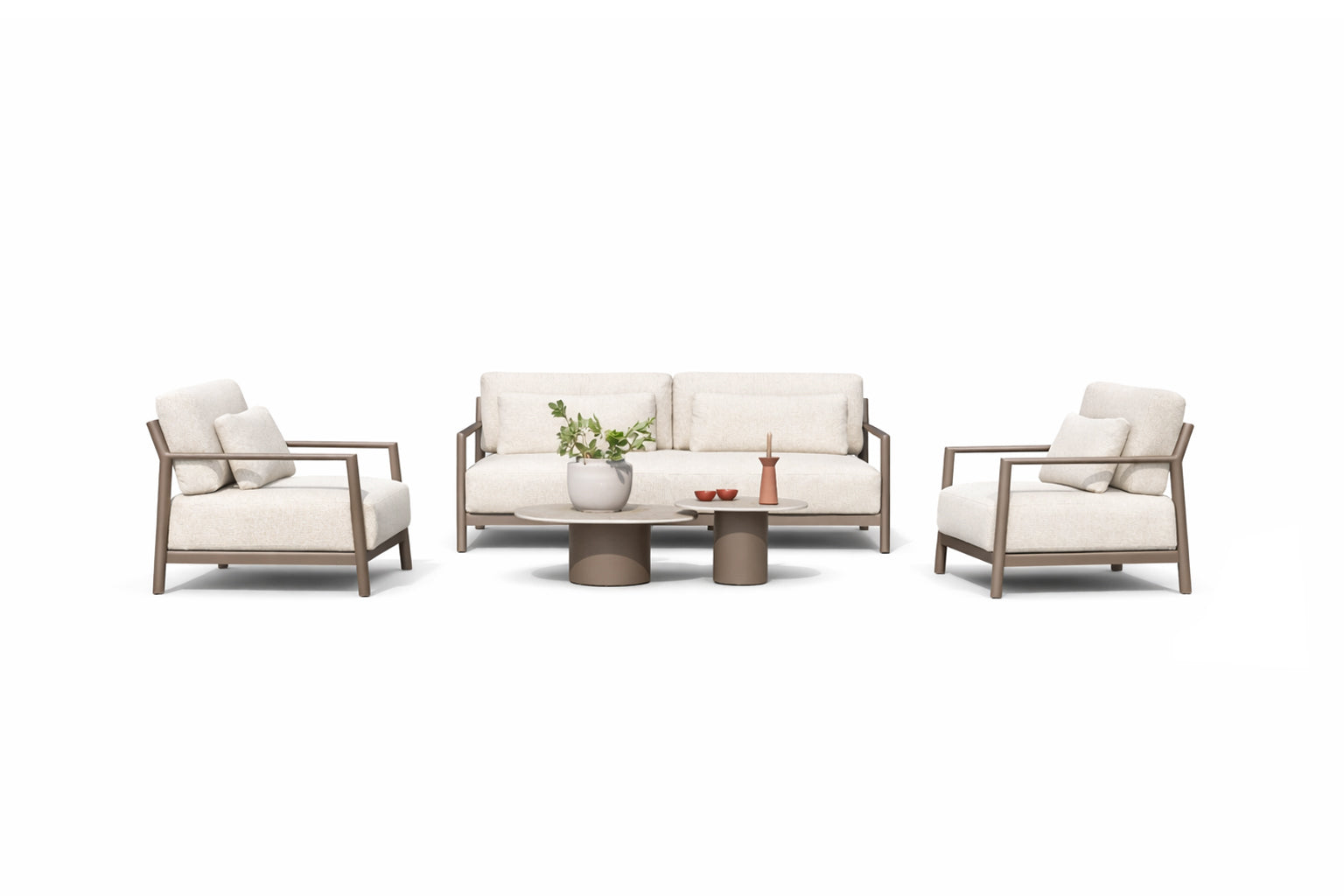 4 Seasons Outdoor Capresi lounge set with Sofie tables