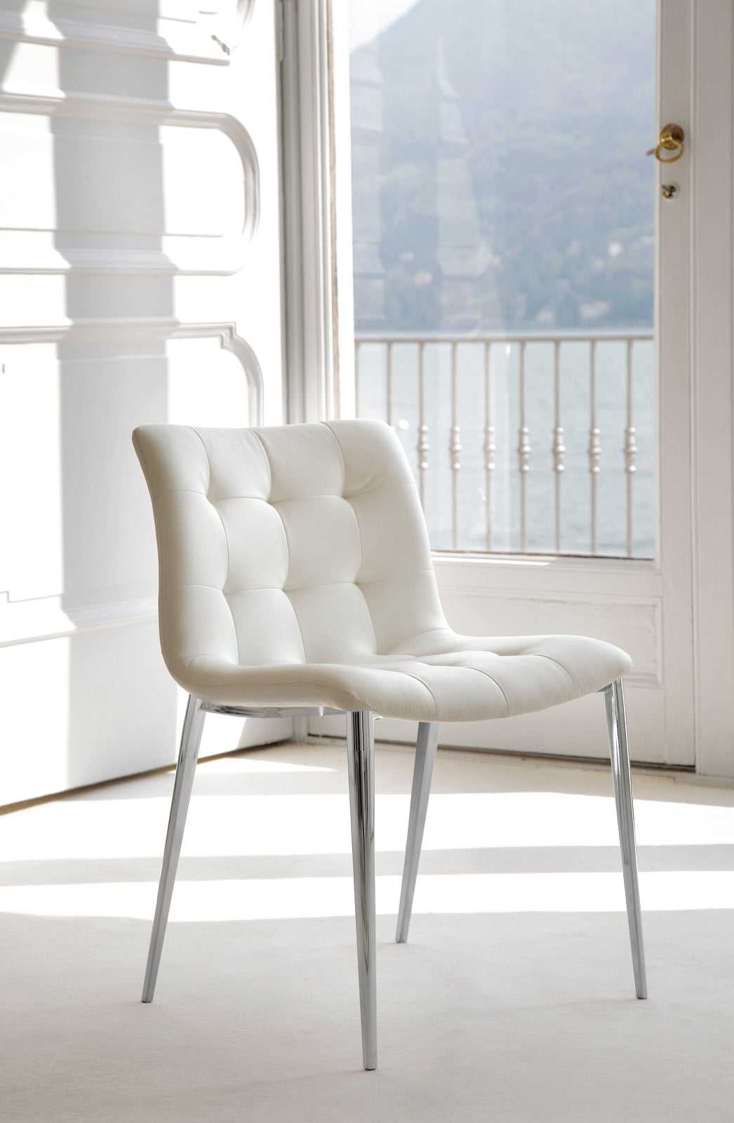 Bontempi Kuga Dining Chair Metal Legs