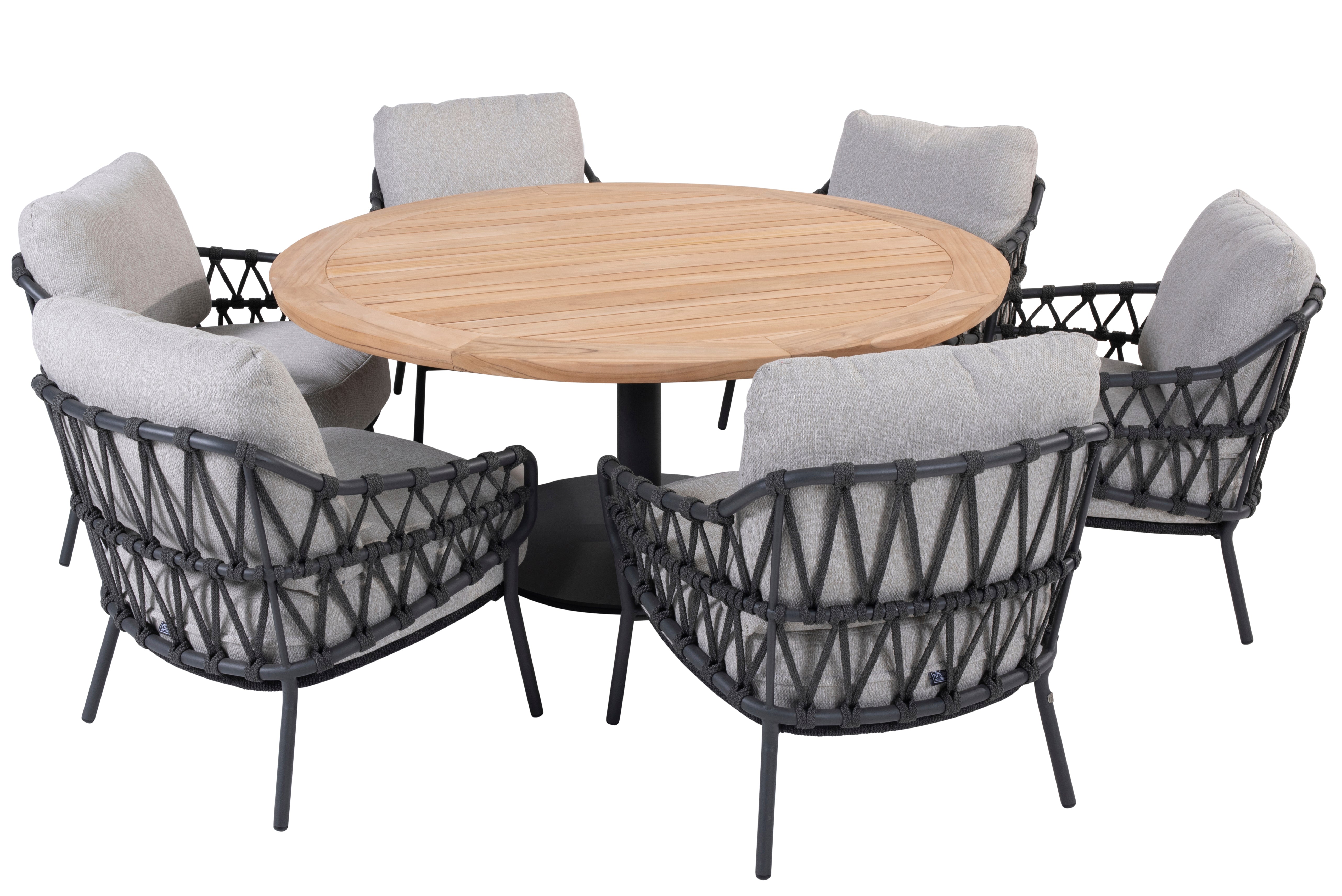 4 Seasons Outdoor Calpi Low Dining with 160cm Saba Table