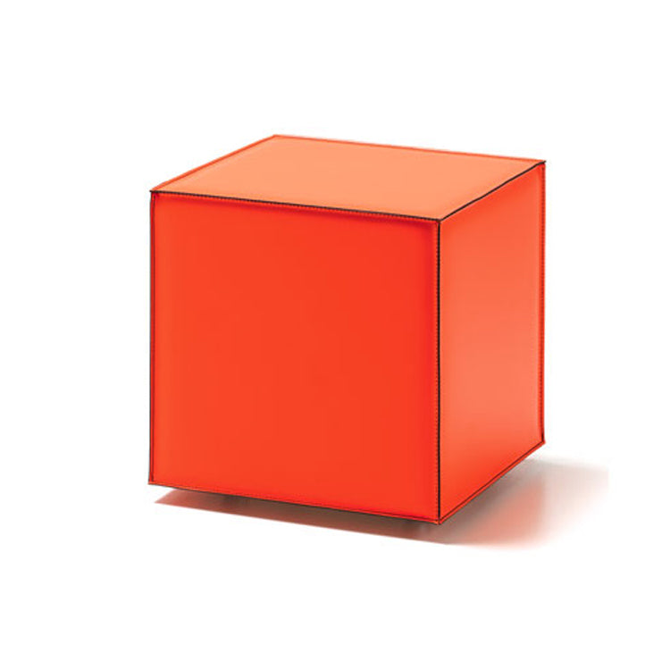 Cattelan Italia Kubo Leather Pouf