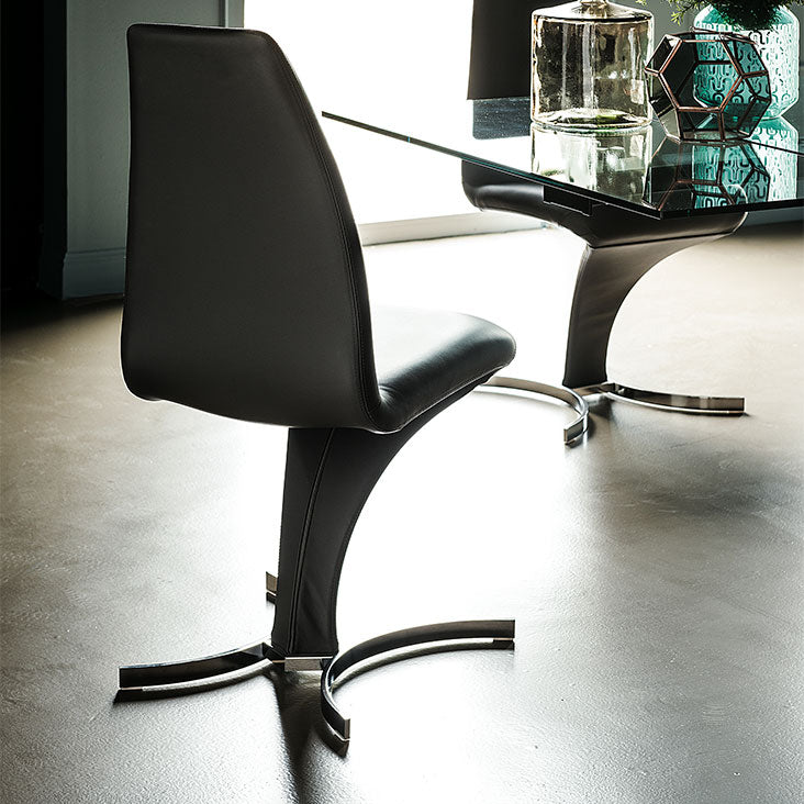 Betty Dining Chair_Titanium Embossed_Micro Nubuk:_Sunstone
