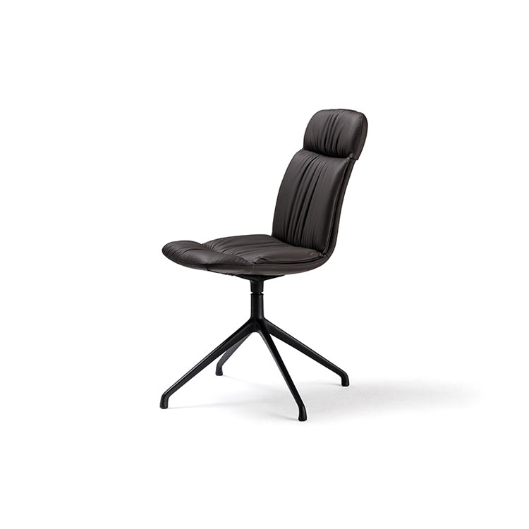 Cattelan Italia Kelly Swivel Dining Chair – Fabric & Synthetic Leather