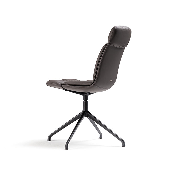 Cattelan Italia Kelly Swivel Dining Chair – Fabric & Synthetic Leather