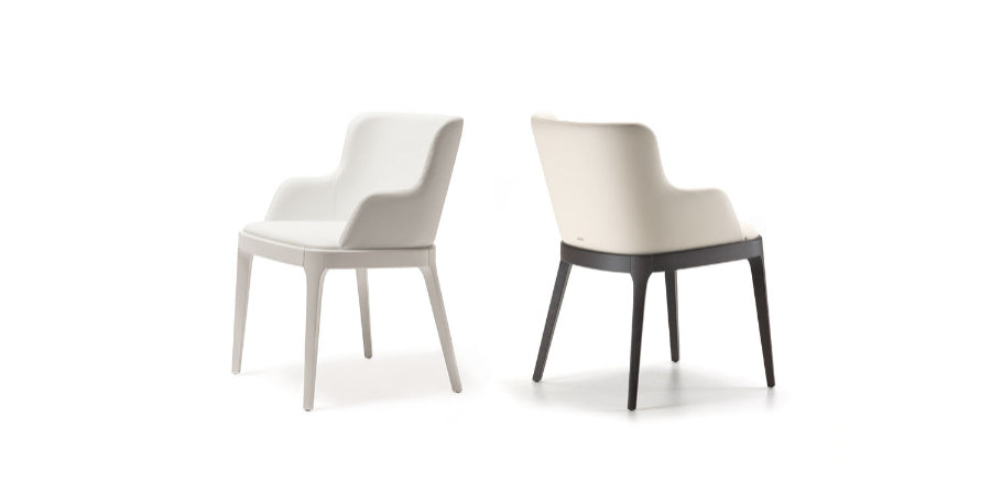 Cattelan Italia Magda Dining Armchair – Soft Leather & Glove Soft Leather