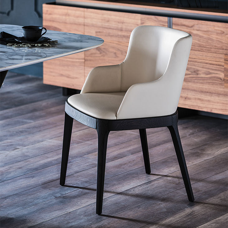Cattelan Italia Magda Dining Armchair – Soft Leather & Glove Soft Leather