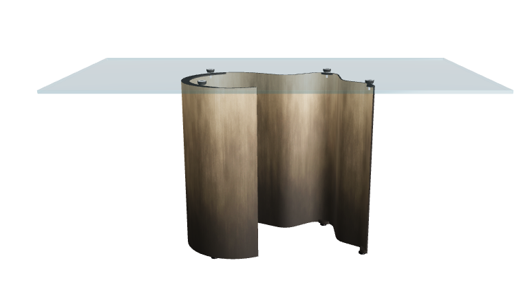 Cattelan Italia Papelito Glass Dining Table