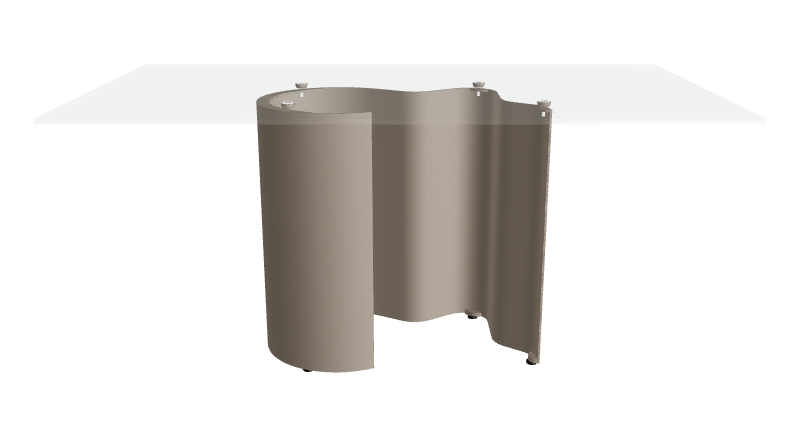 Cattelan Italia Papelito Glass Dining Table