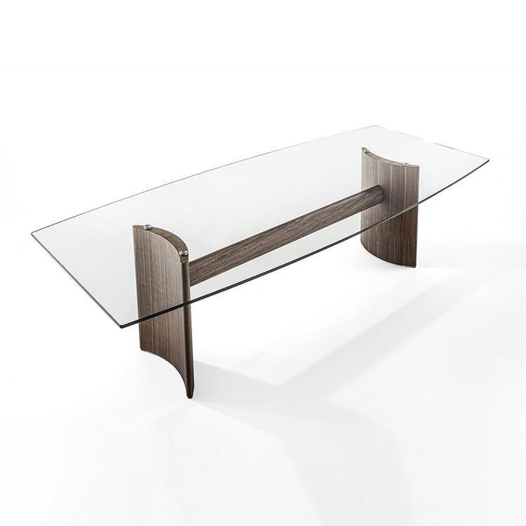 Porada Beam Glass Dining Table