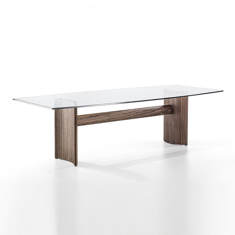 Porada Beam Glass Dining Table