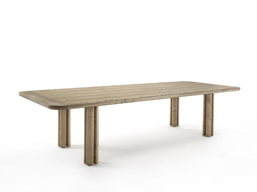 Porada Quadrifoglio Rectangular Wood Dining Table