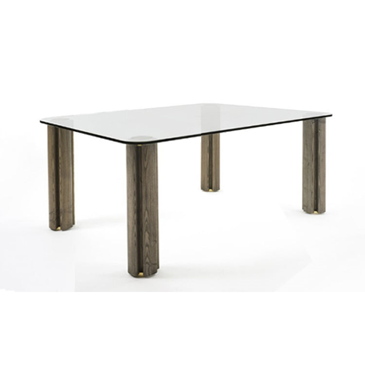 Porada Quadrifoglio Glass Dining Table