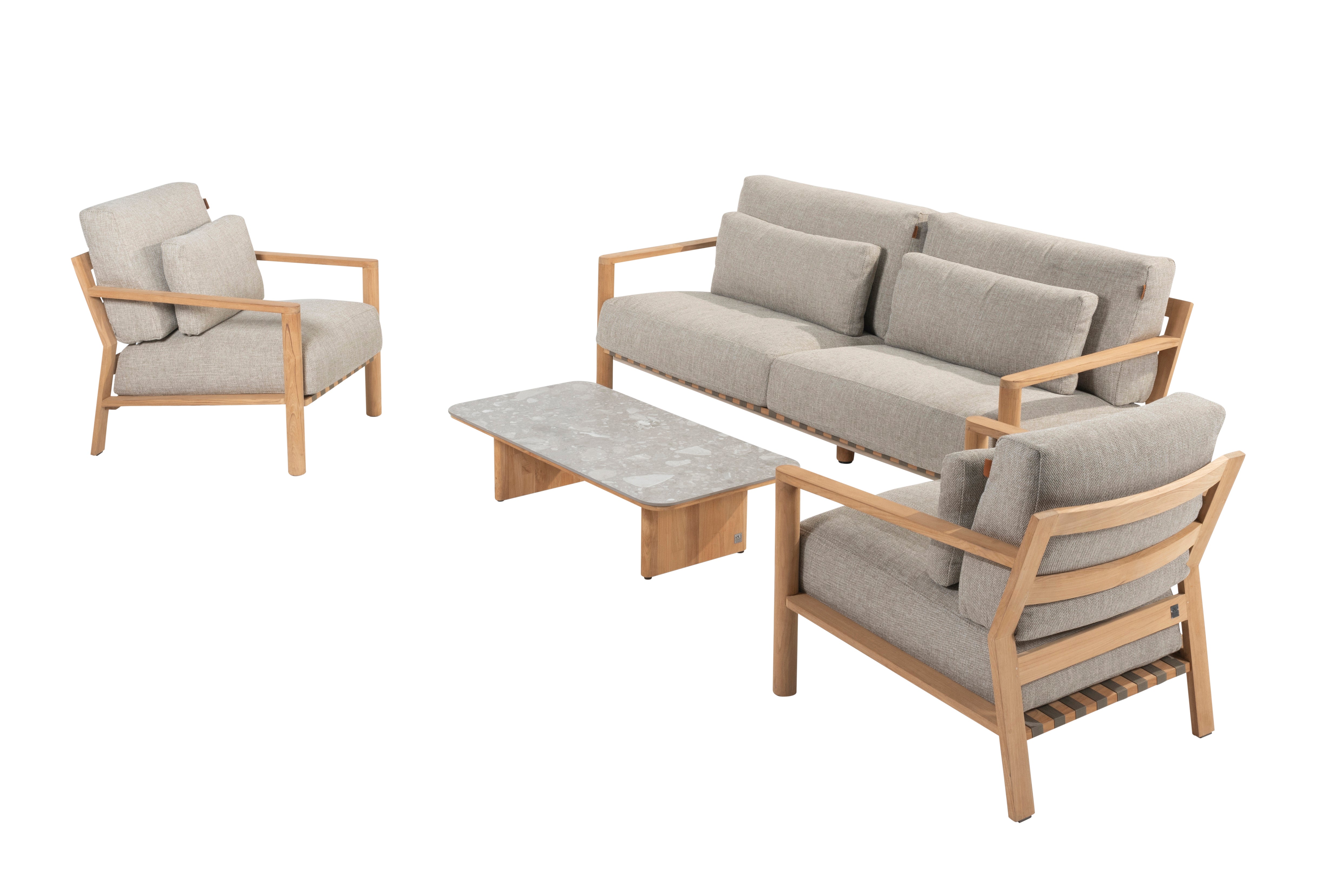 4 Seasons Outdoor Lucas Lounge Set with Ceramic coffee table