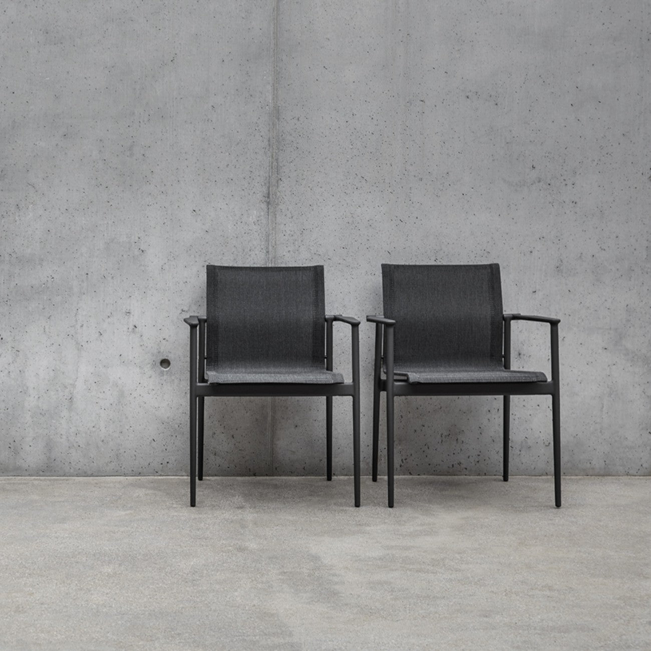 Gloster 180 Stacking Chair with Aluminium Arms