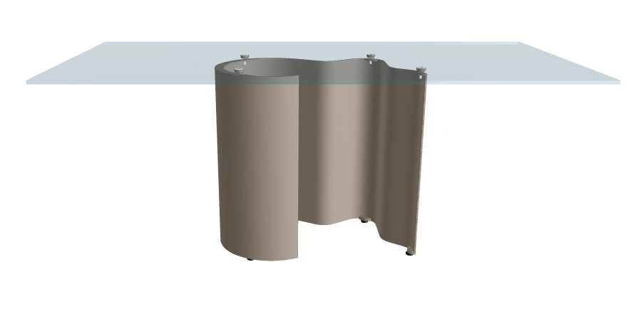 Cattelan Italia Papelito Glass Dining Table