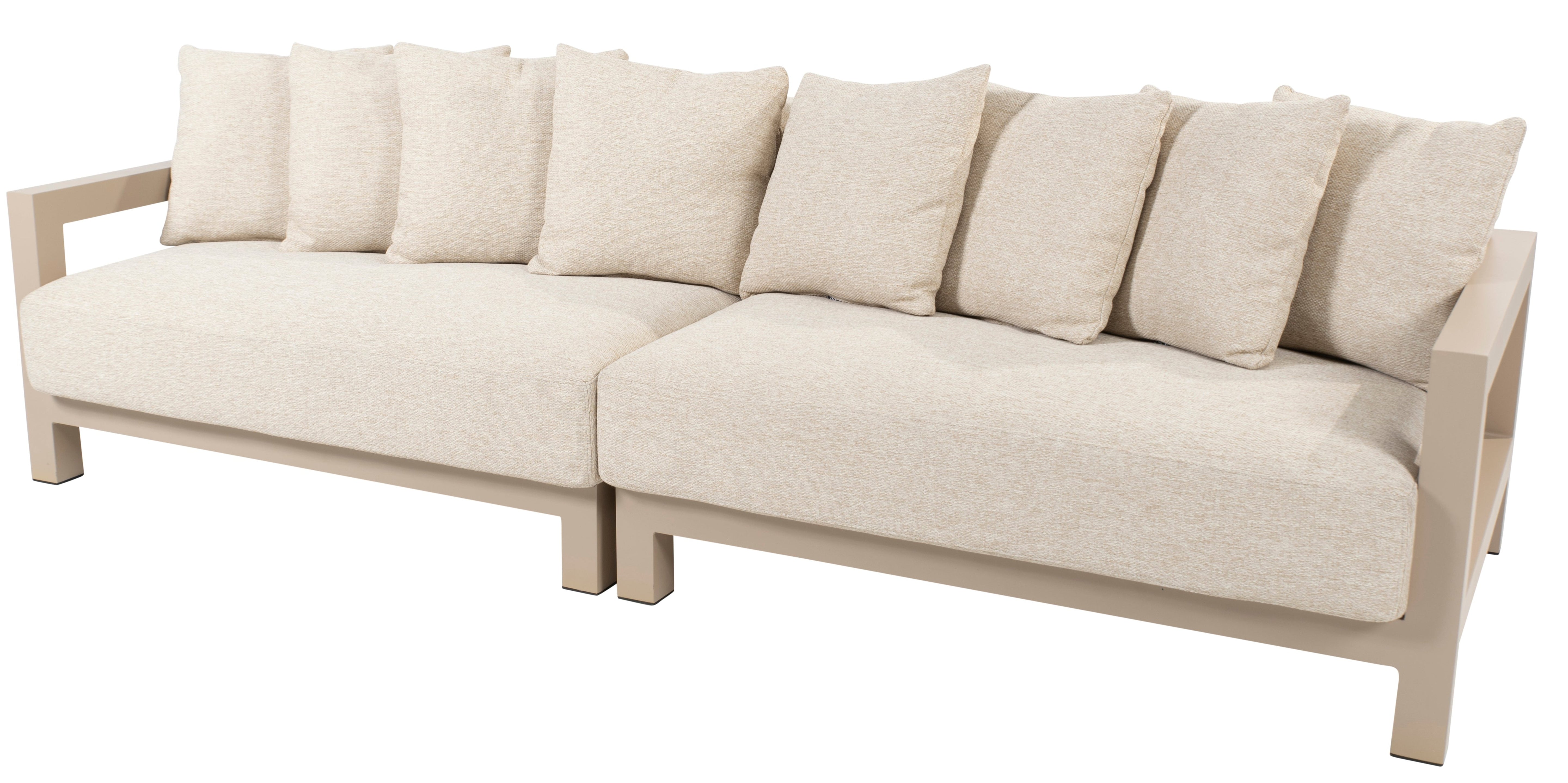 4 Seasons Outdoor Raffinato Living Bench 1.5 Seater Right Latte