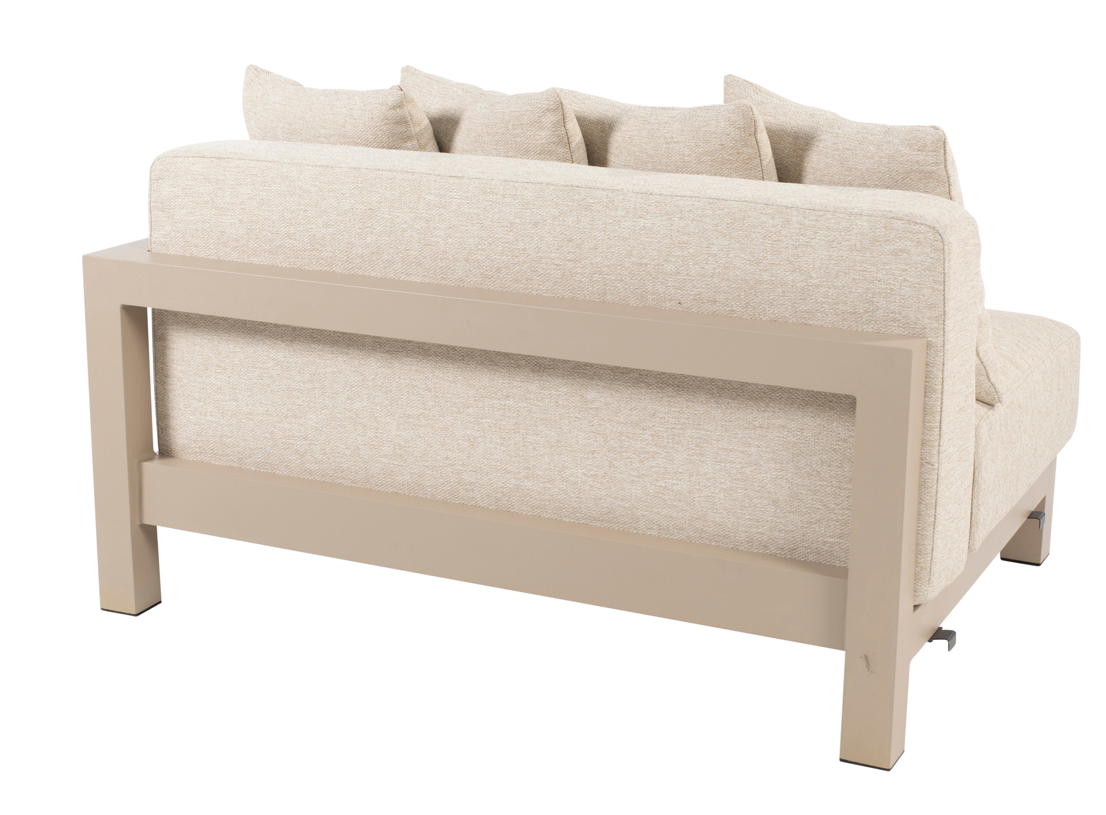 4 Seasons Outdoor Raffinato Living Bench 1.5 Seater Left Latte With 6 Cushions (2 Per Box)