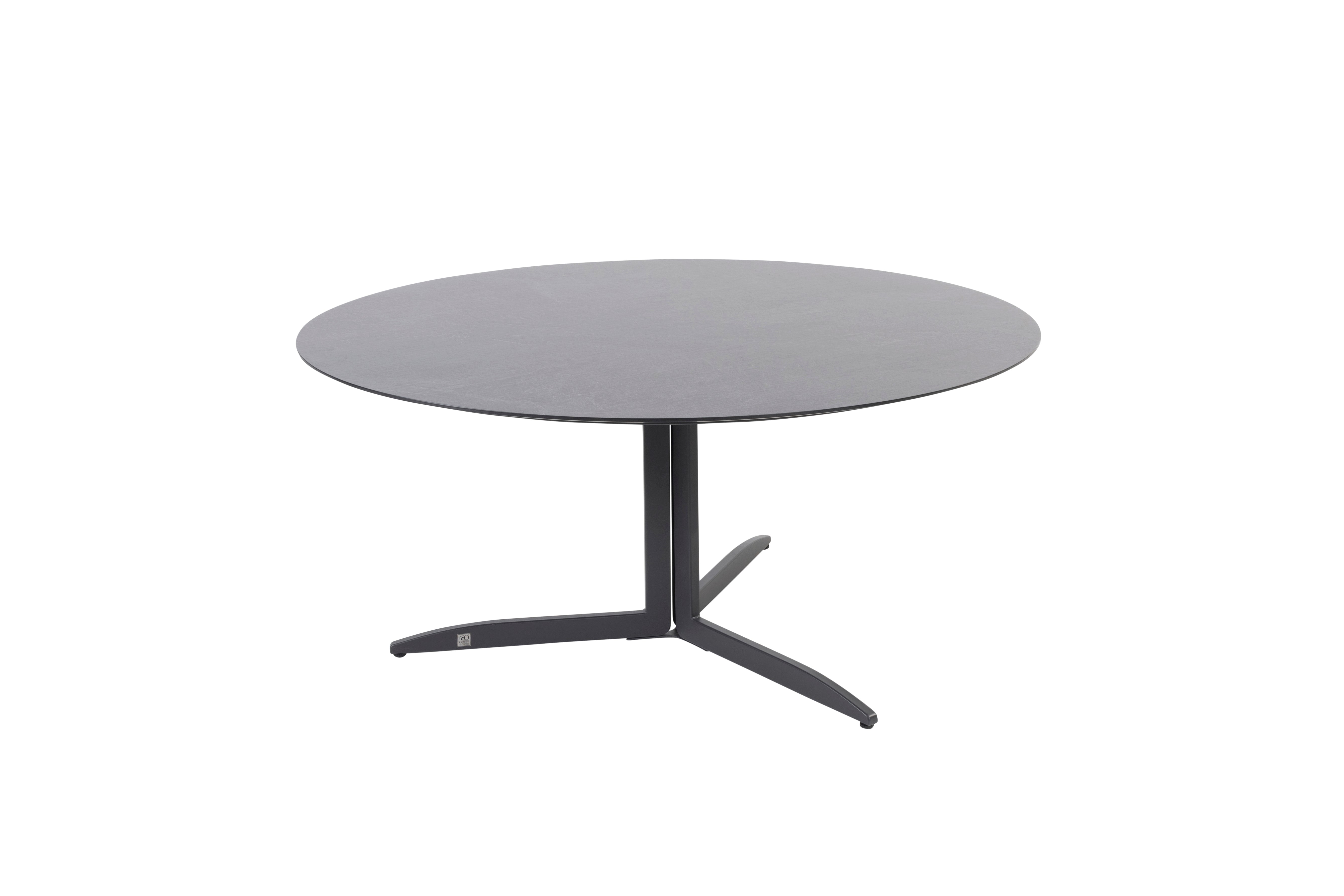 4 Seasons Outdoor Embrace Table Top Round Hpl 160 Cm Slate Anthracite