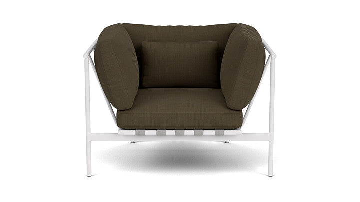 Barlow Tyrie Around Deep Seating Single Lounge Chair with Aluminium Arms