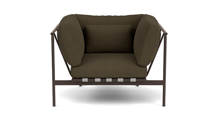 Barlow Tyrie Around Deep Seating Single Lounge Chair with Aluminium Arms