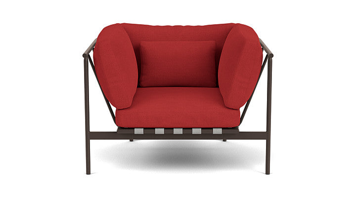 Barlow Tyrie Around Deep Seating Single Lounge Chair with Aluminium Arms