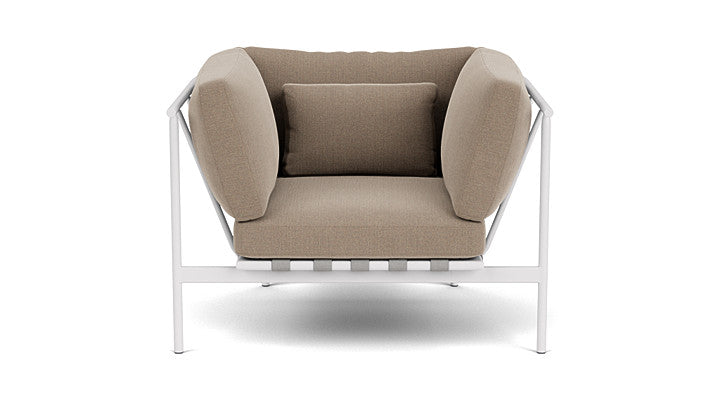 Barlow Tyrie Around Deep Seating Single Lounge Chair with Aluminium Arms