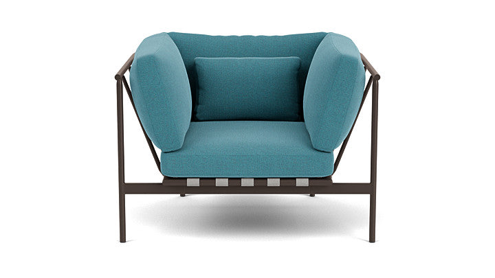 Barlow Tyrie Around Deep Seating Single Lounge Chair with Aluminium Arms