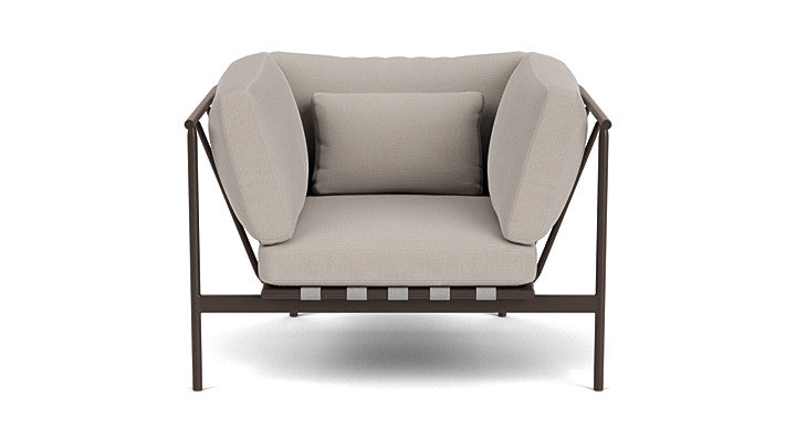 Barlow Tyrie Around Deep Seating Single Lounge Chair with Aluminium Arms