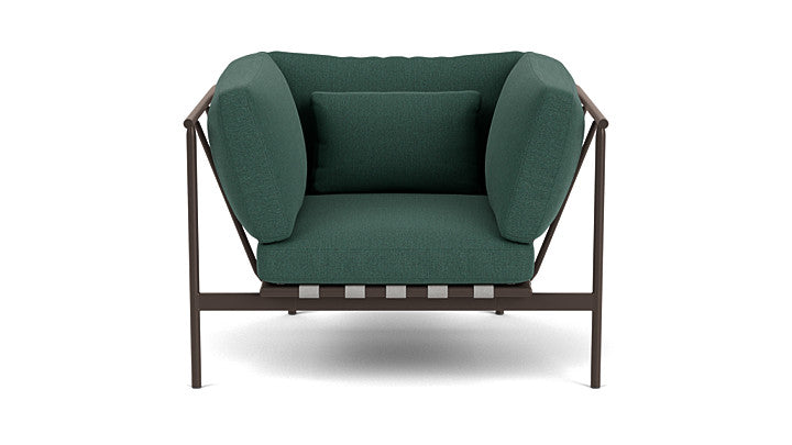 Barlow Tyrie Around Deep Seating Single Lounge Chair with Aluminium Arms