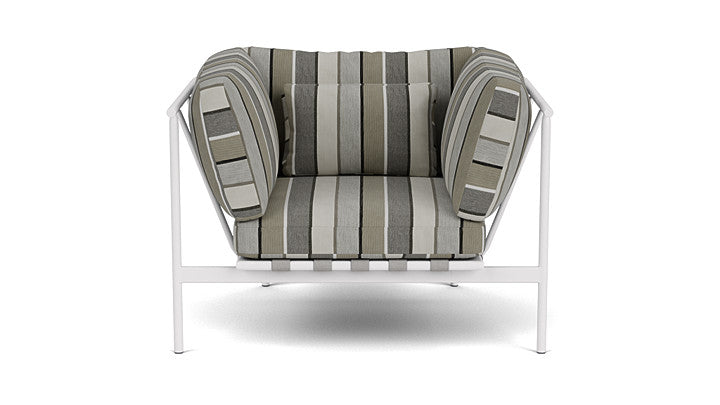 Barlow Tyrie Around Deep Seating Single Lounge Chair with Aluminium Arms