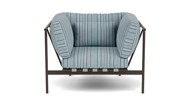 Barlow Tyrie Around Deep Seating Single Lounge Chair with Aluminium Arms