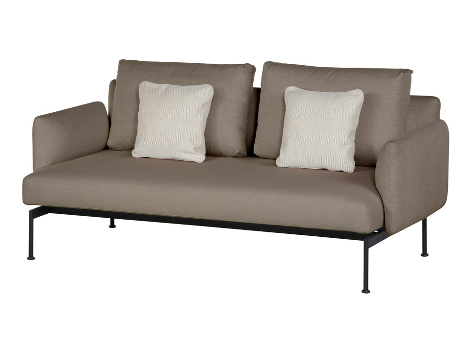 Layout Deep Seating Double Seat - Double seat and back with Low Arms - Powder coated