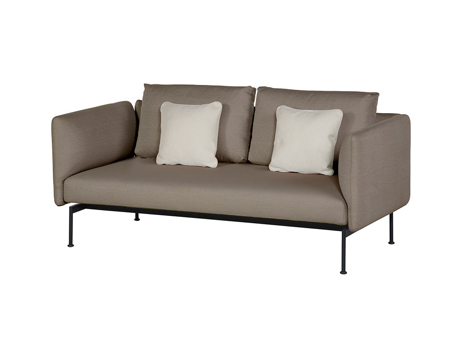 Layout Deep Seating Double Seat - High Arms - Double seat and back with High Arms - Powder coated