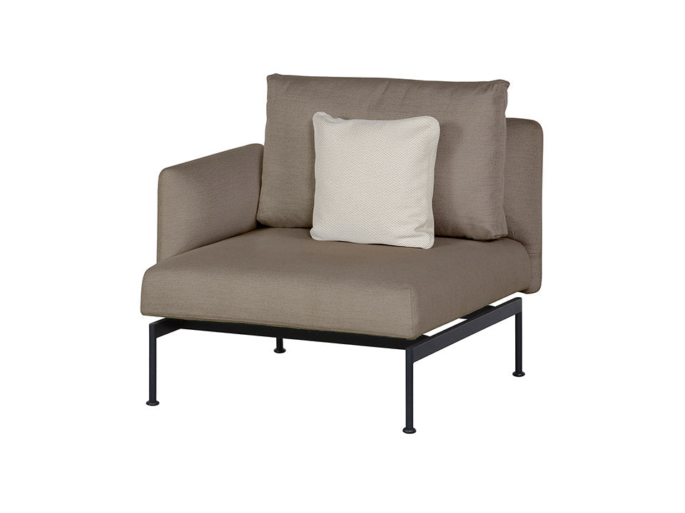 Layout Deep Seating Single Seat - One Arm - Powder coated