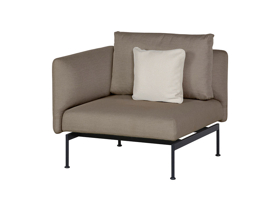 Layout Deep Seating Single Seat - One High Arm - Powder coated