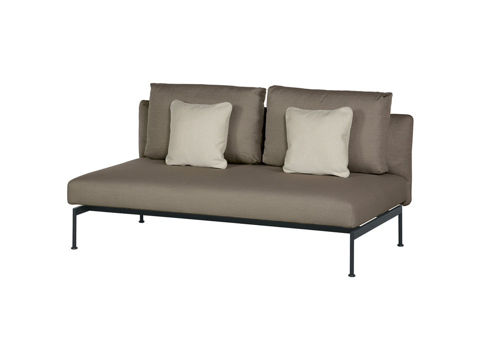Layout Deep Seating Double Bench - Double seat with back - Powder coated