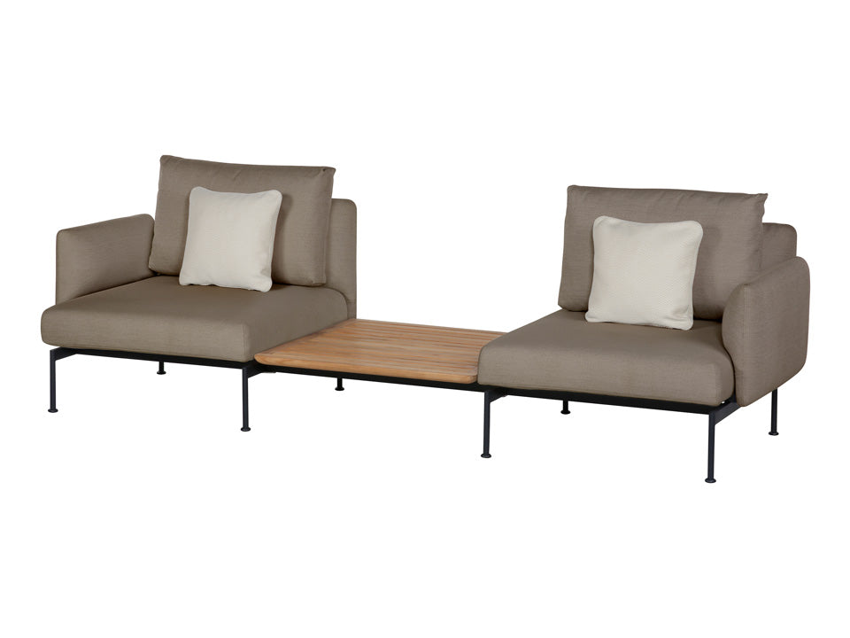 Barlow Tyrie Layout Deep Seating Companion Set Low Arms